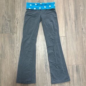 Victoria Secret PINK Yoga Pants Vintage Y2K Bootcut Flare Grey Blue Sz Small